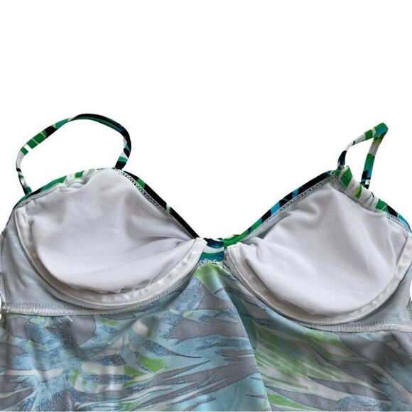 My Swim Body Women’s Classic Jungle Leaf Tankini Swim Top Size Small/10 NWT - Picture 6 of 11